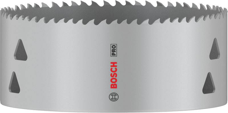 Metallsägeblatt mit scharfen Zähnen, geeignet für präzises Schneiden. Markenlogo „Bosch“ in Rot auf der Seite des Blatts.