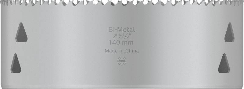 Metall-Lochsäge mit Beschriftung 'BI-Metal, 5 5/8