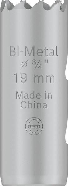 Metallbohrer mit Aufschrift 'BI-Metal ø 3/4