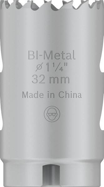 Metallsägeaufsatz mit der Aufschrift 'BI-Metal Ø 1¼