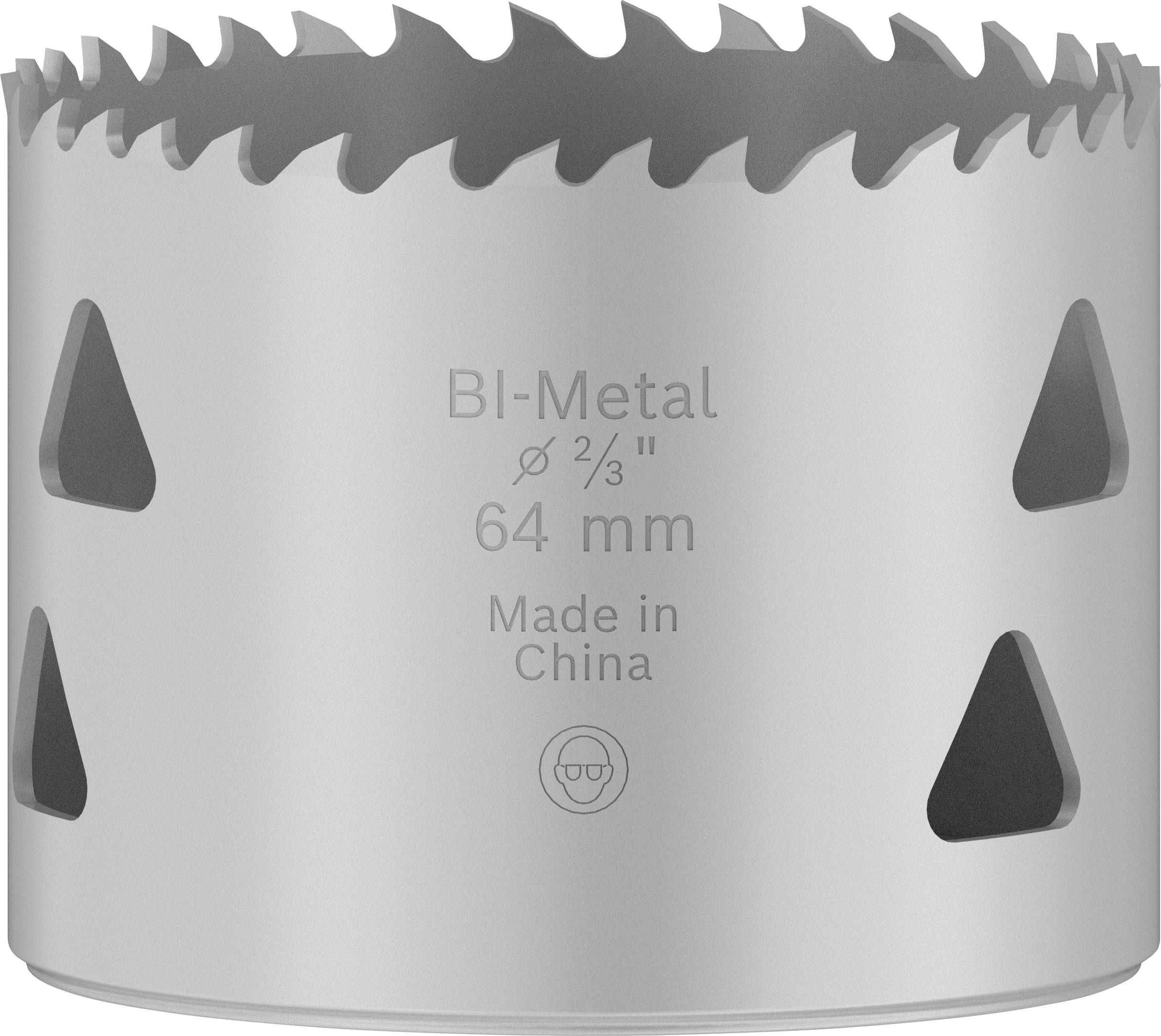 Bohrkrone mit der Aufschrift 'BI-Metal Ø 2 1/2