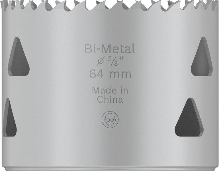 Metallsägeblatt, 64 mm Durchmesser, Bi-Metall, hergestellt in China, geeignet für präzises Schneiden von Holz und Metall.