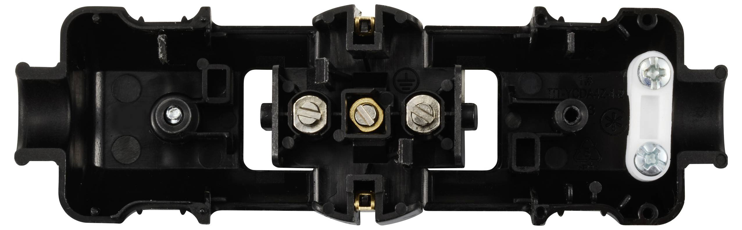 Sygonix SY-6629382 Schutzkontaktstecker Polypropolene (PP) 250 V/AC Schwarz