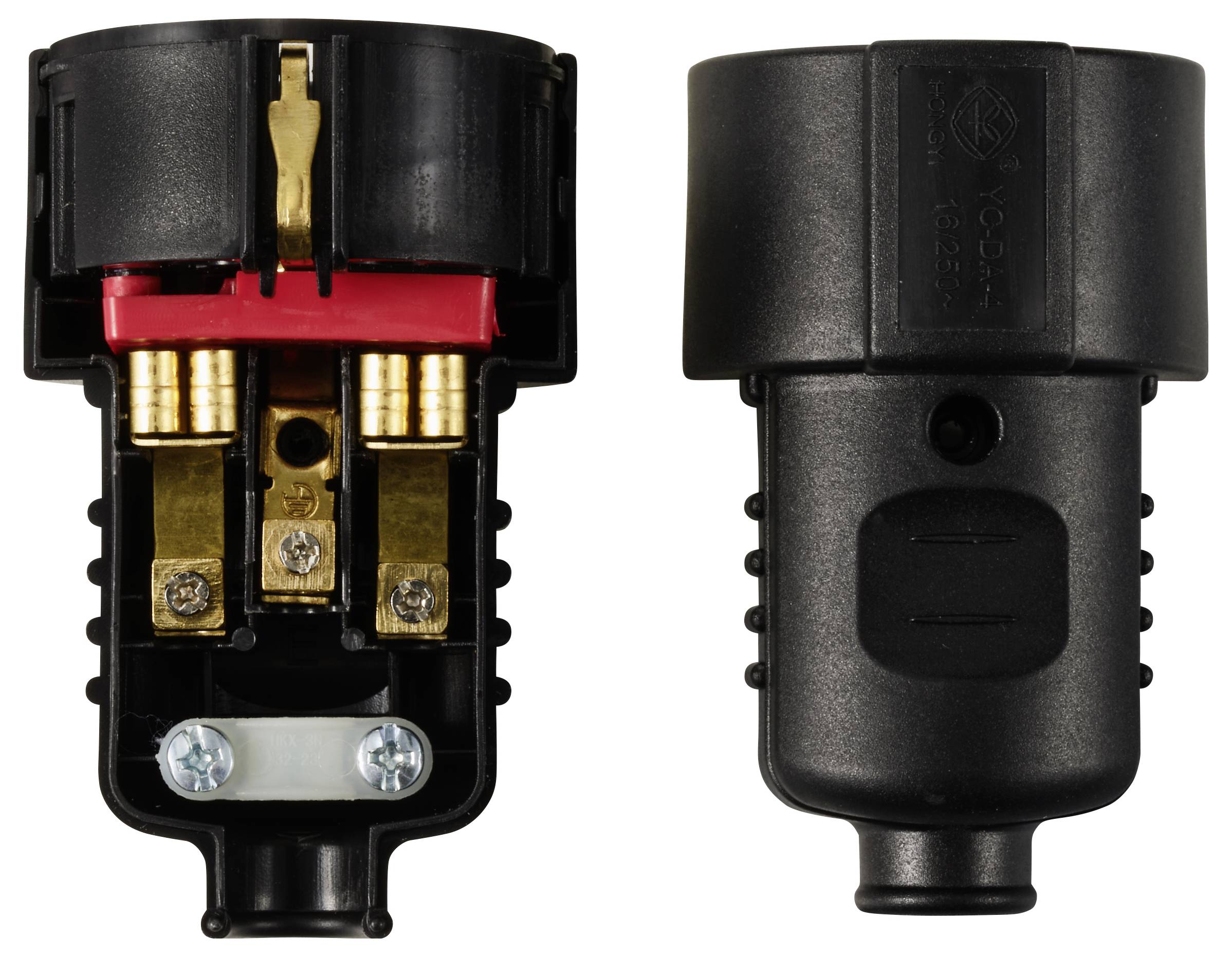 Sygonix SY-6629384 Schutzkontaktkupplung Polypropolene (PP) 250 V/AC Schwarz