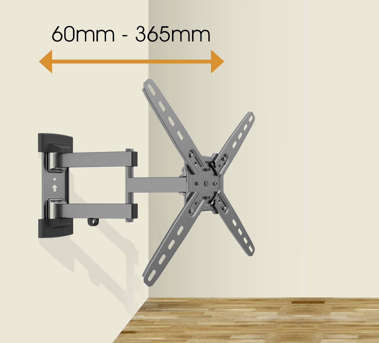 My Wall HF12L TV-Wandhalterung 33,0cm (13") - 127,0cm (50") Neigbar+Schwenkbar, Drehbar