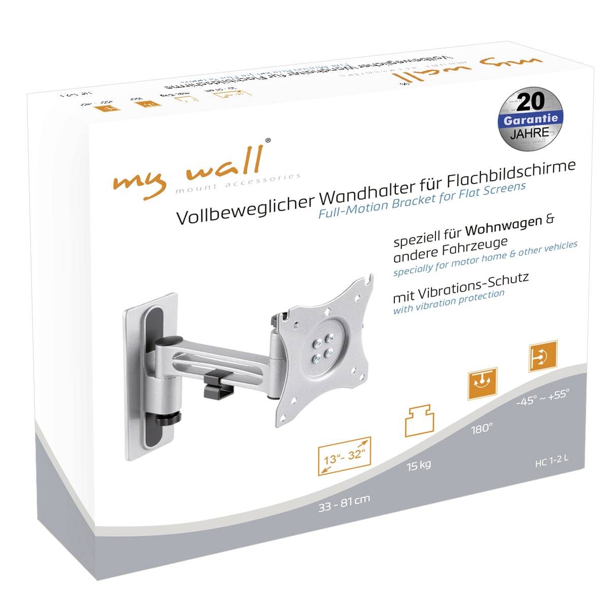 Vollbeweglicher Wandhalter für Flachbildschirme, 13