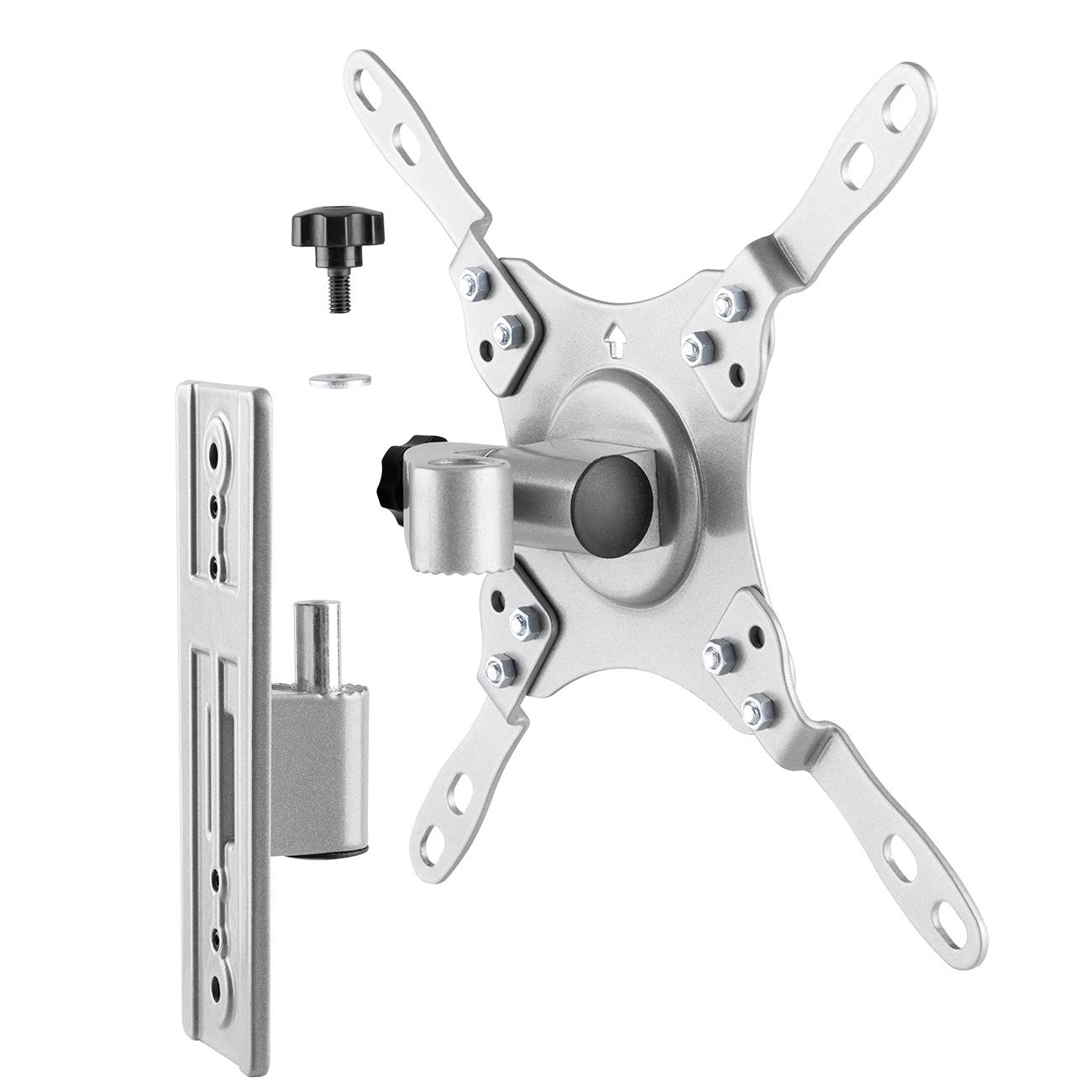 My Wall HC2-1L TV-Wandhalterung Integrierte Wasserwaage 33cm (13") - 109,2cm (43") Drehbar, Neigbar