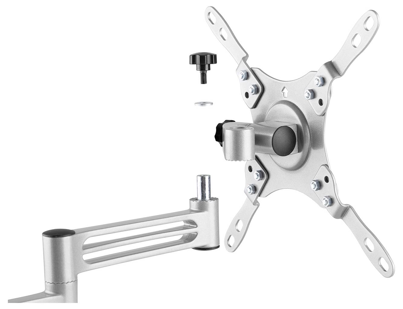 My Wall HC2-3L TV-Wandhalterung Integrierte Wasserwaage 33cm (13") - 109,2cm (43") Drehbar, Neigbar