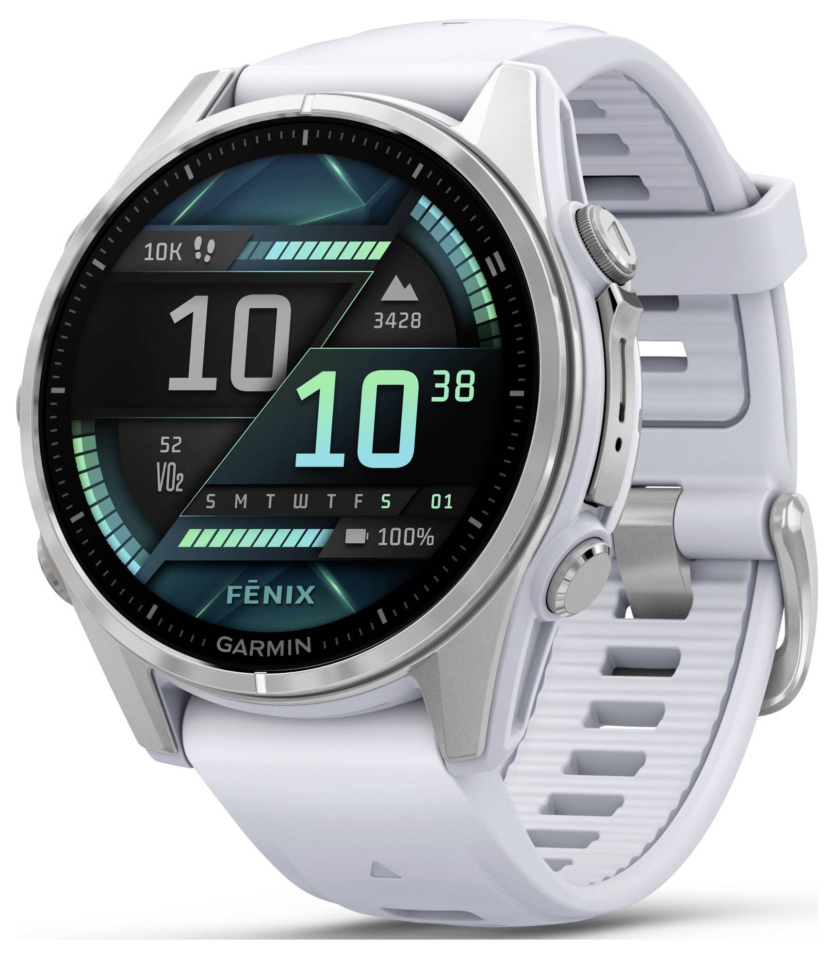 Garmin FENIX® 8 AMOLED Smartwatch 43mm Stein-Weiß