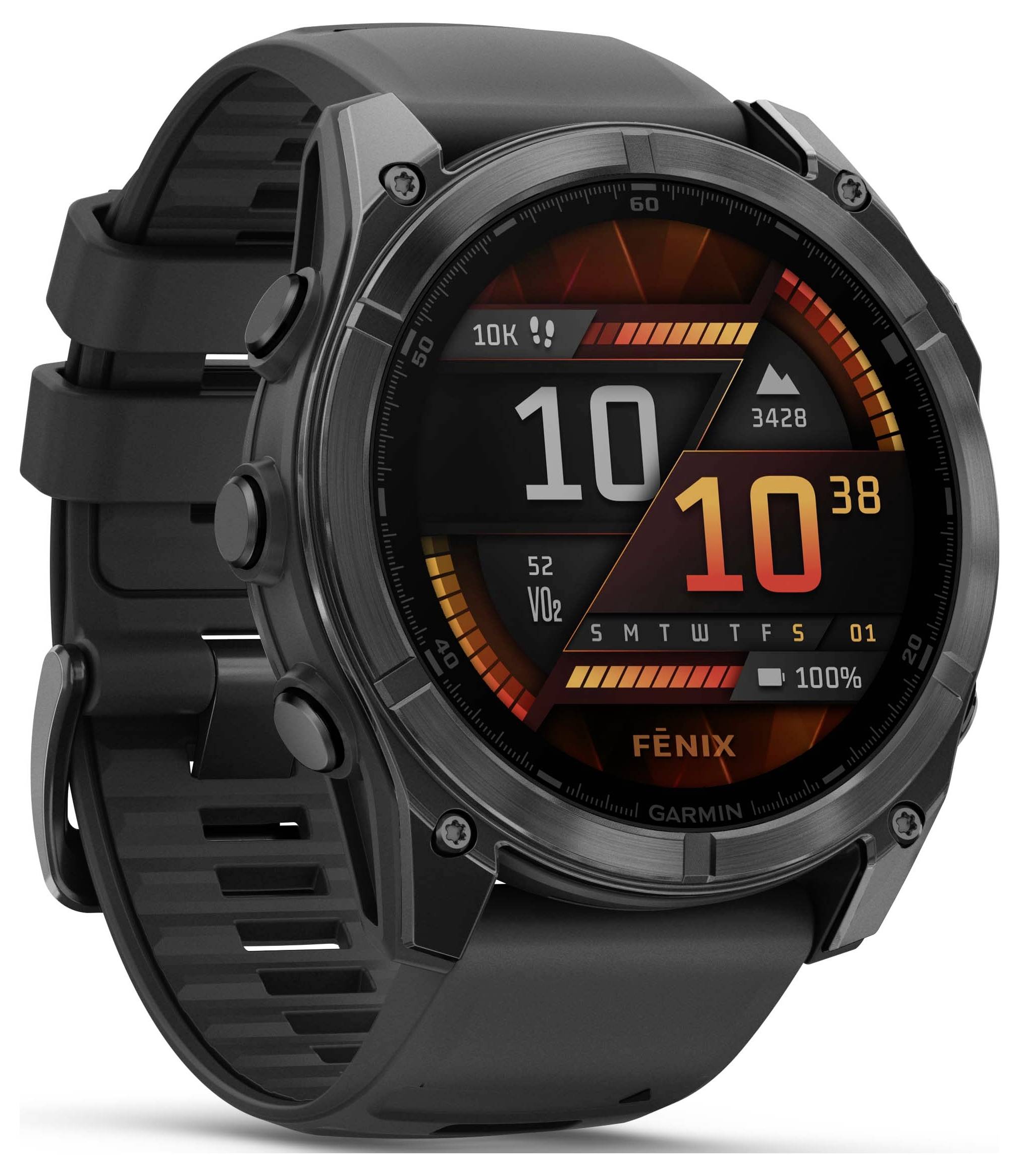 Garmin FENIX® 8 AMOLED Smartwatch 51 mm Schwarz