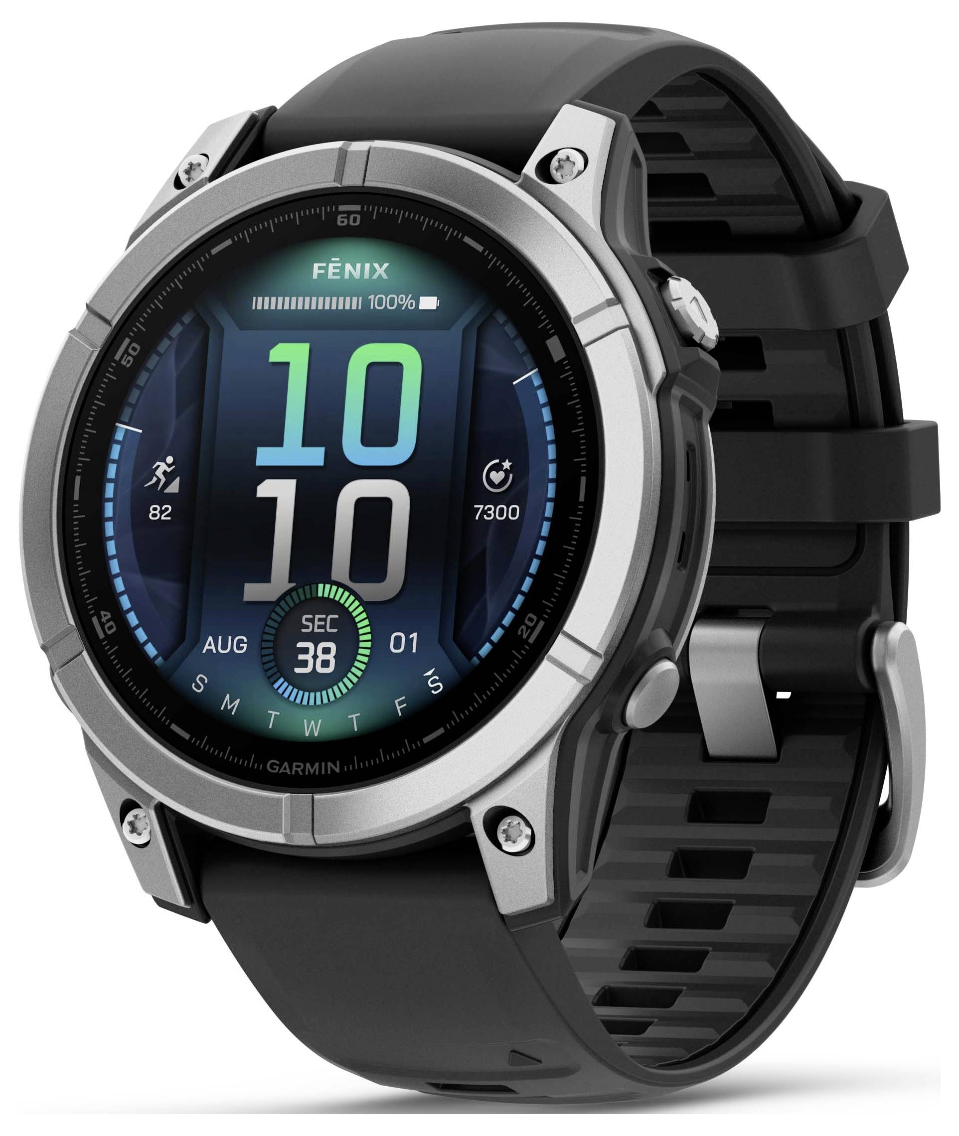 Garmin FENIX® E Smartwatch 47 mm Schwarz