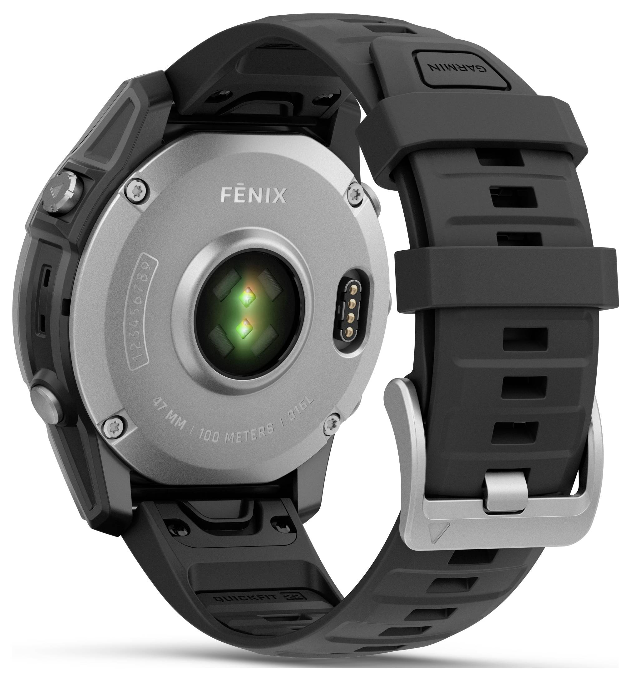 Garmin FENIX® E Smartwatch 47 mm Schwarz