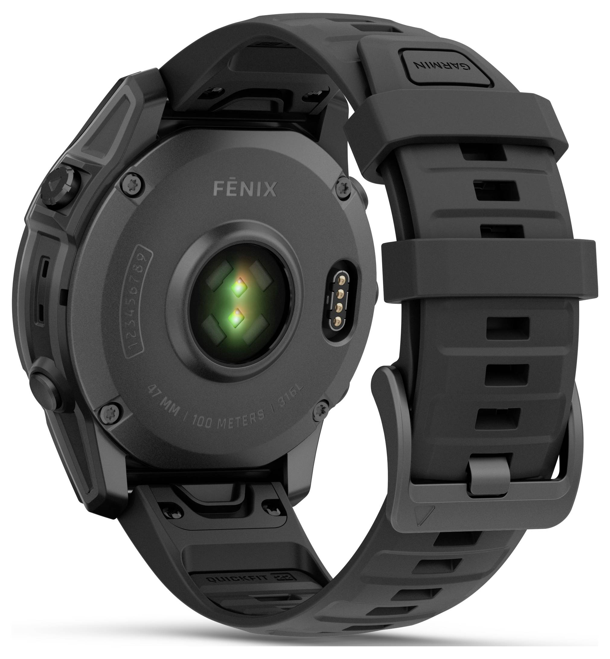 Garmin FENIX® E Smartwatch 47 mm Schwarz