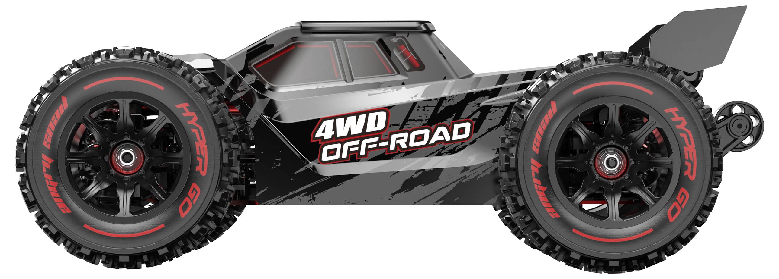 MJX Hyper GO Schwarz, Gold Brushless 1:14 RC Modellauto Elektro Truggy Allradantrieb (4WD) RtR 2,4GHz Inkl. Akku und Ladegerät