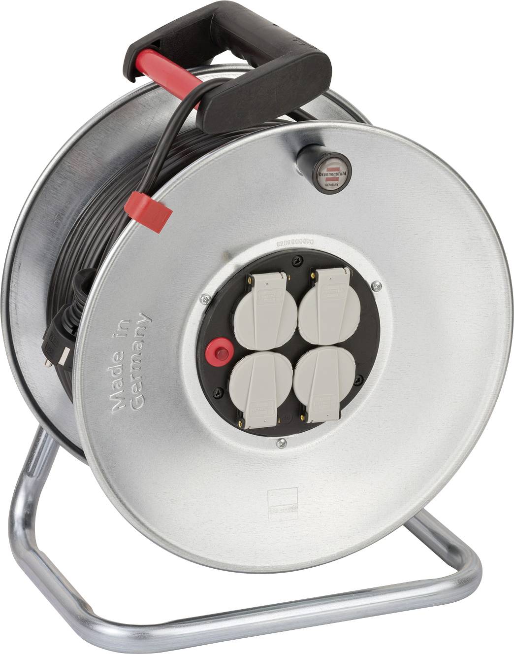 Brennenstuhl 1198568 Kabeltrommel 50 m Schwarz Schutzkontakt-Stecker