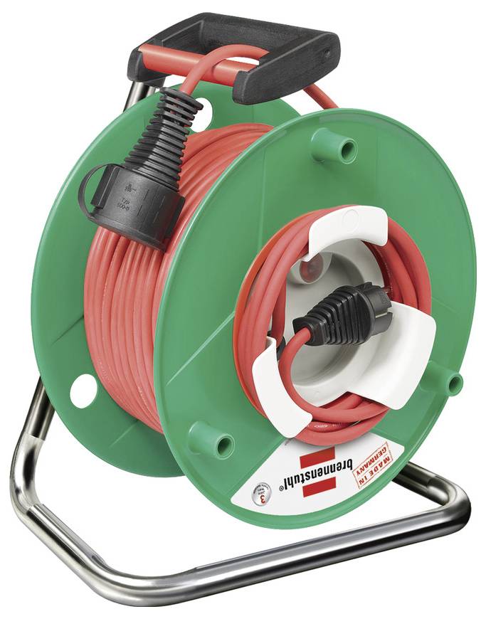 Brennenstuhl 1184958 Kabeltrommel 50 m Rot Schutzkontakt-Stecker