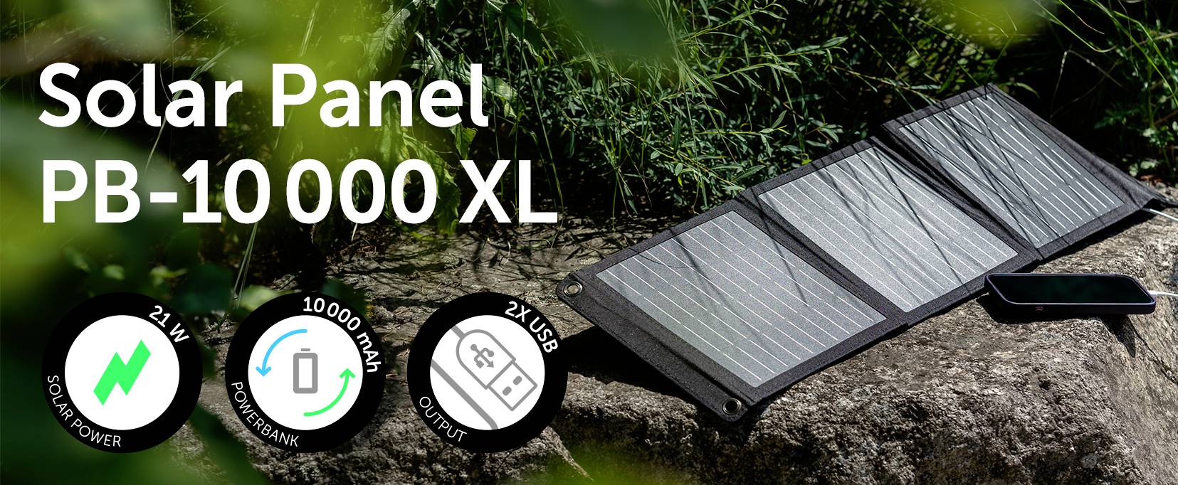 DÖRR PB-10000 mAh 21W XL 980581 Solar-Powerbank 21W 10000