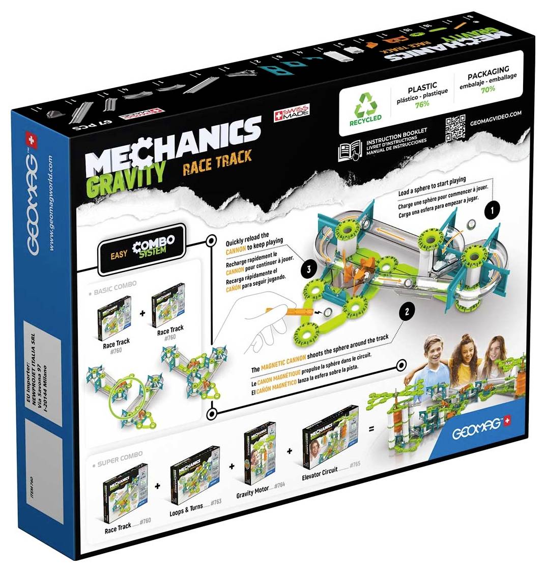 Geomag Mechanics Gravity Bauteilset Constructor Anzahl Teile: 67 Altersklasse: ab 7 Jahre