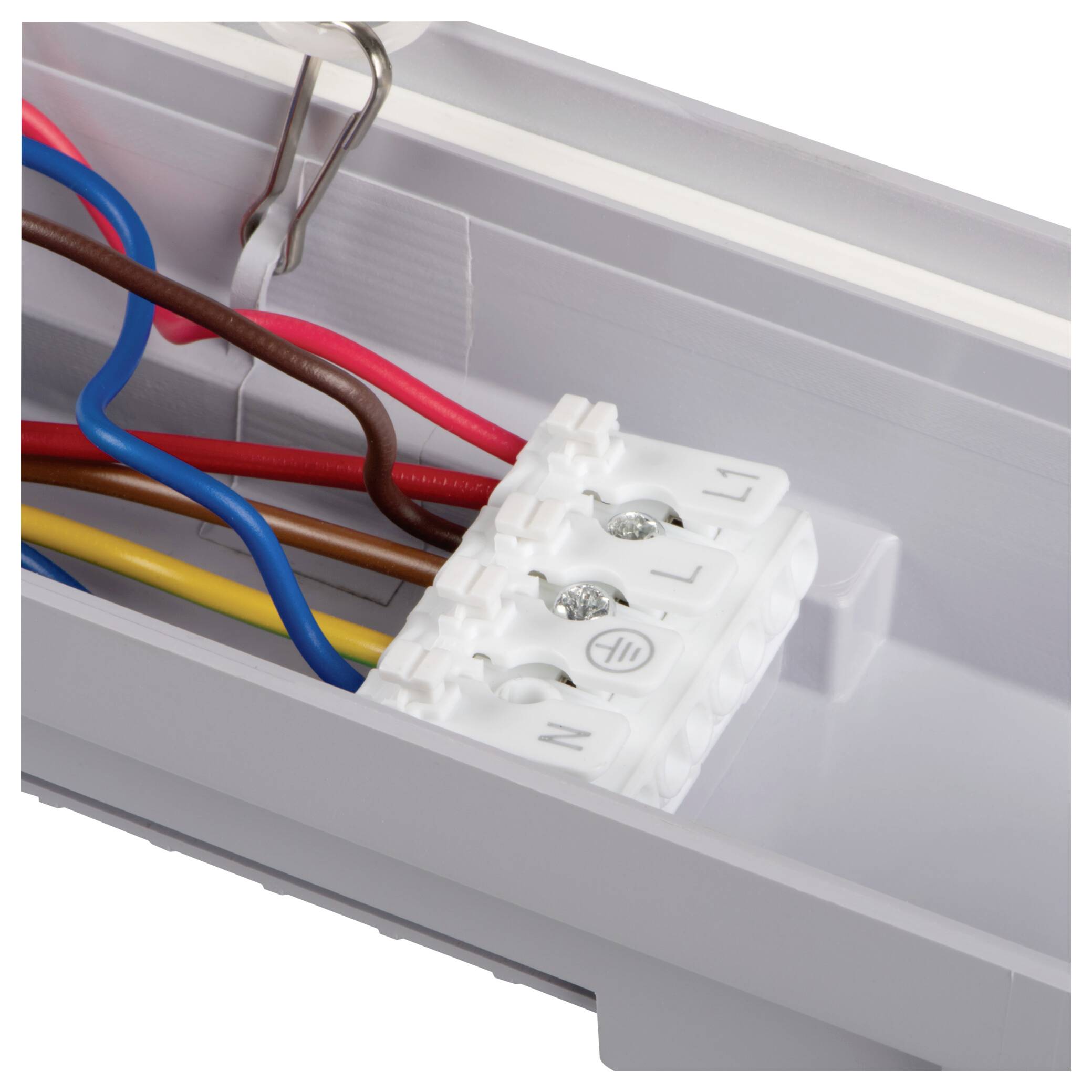 Kanlux MAH PRO Y 52W 15R-NW LED-Feuchtraum-Wannenleuchte, LED-Feuchtraumleuchte 52W Kaltweiß Grau