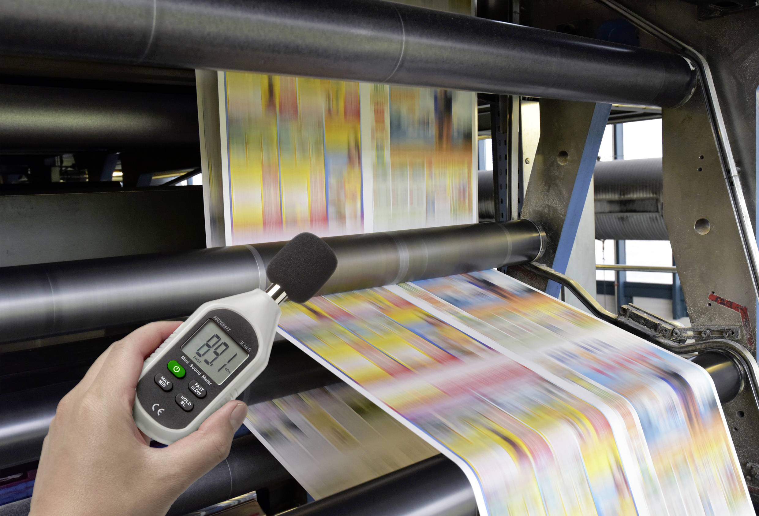 VOLTCRAFT Schallpegel-Messgerät SL-10 R 30 - 130 dB 31.5Hz - 8kHz Gehäuse aus Recycling Granulat