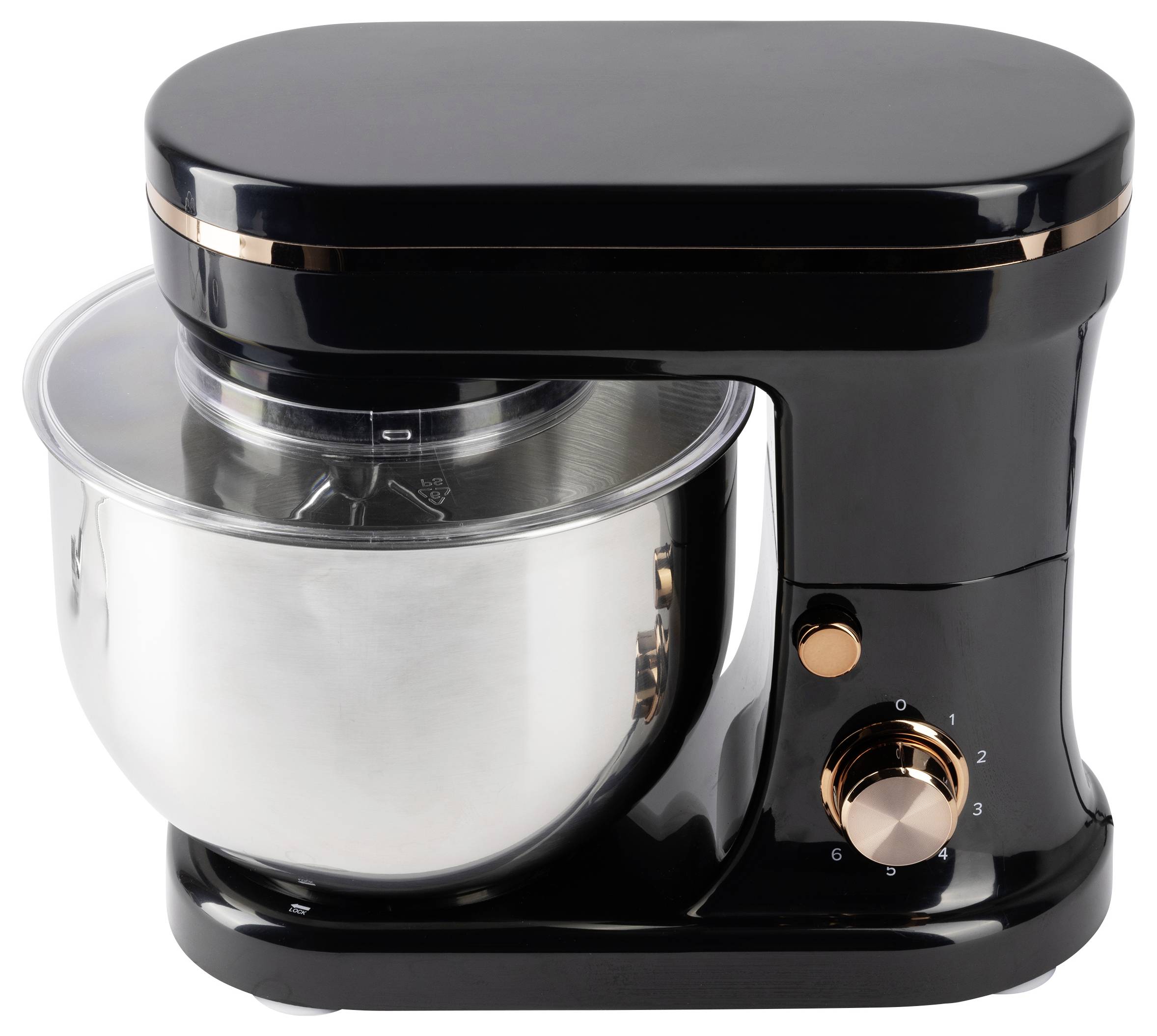 Bergner BG-50055-CP Knetmaschine 1200W Schwarz, Silber