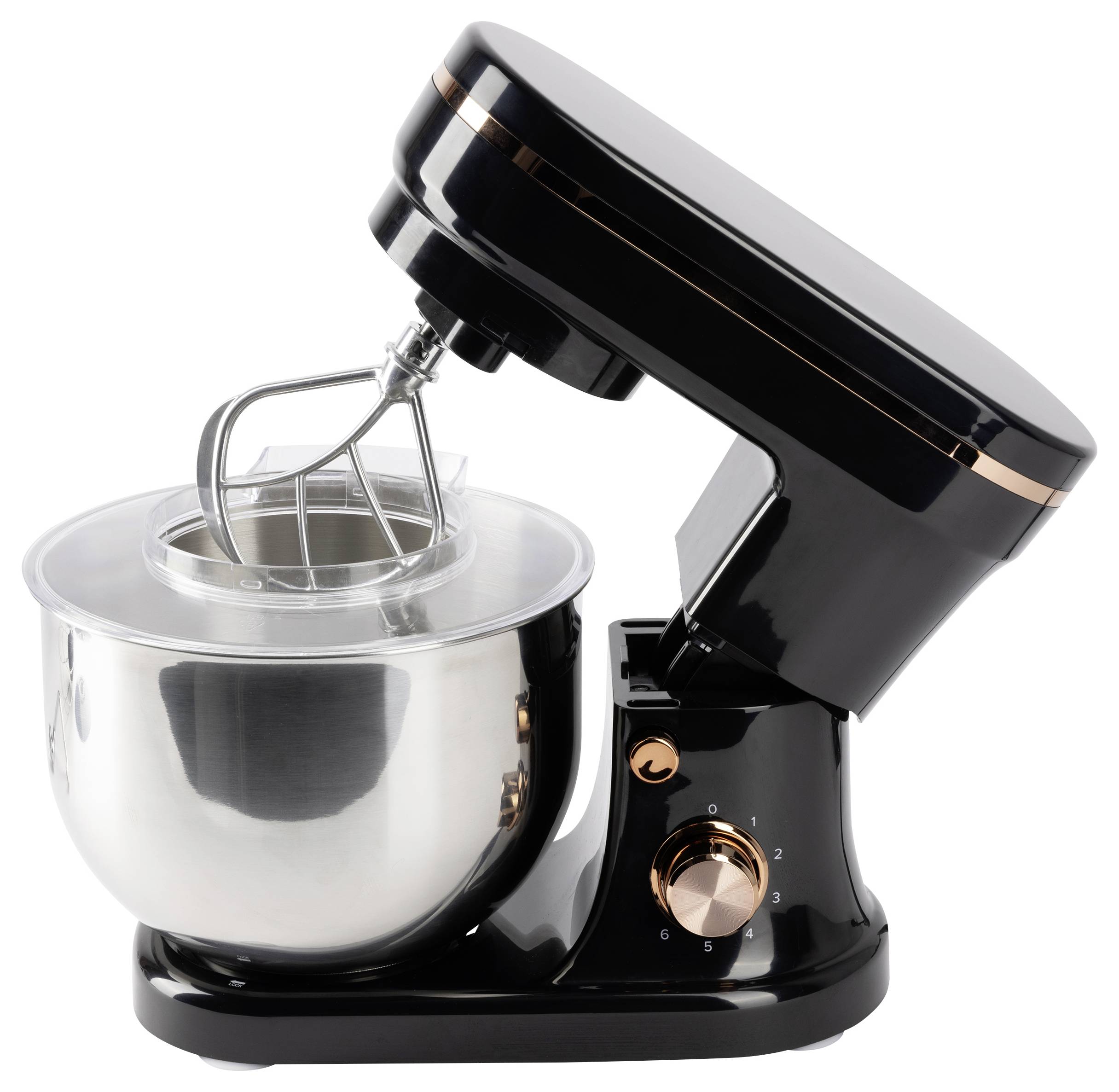 Bergner BG-50055-CP Knetmaschine 1200W Schwarz, Silber