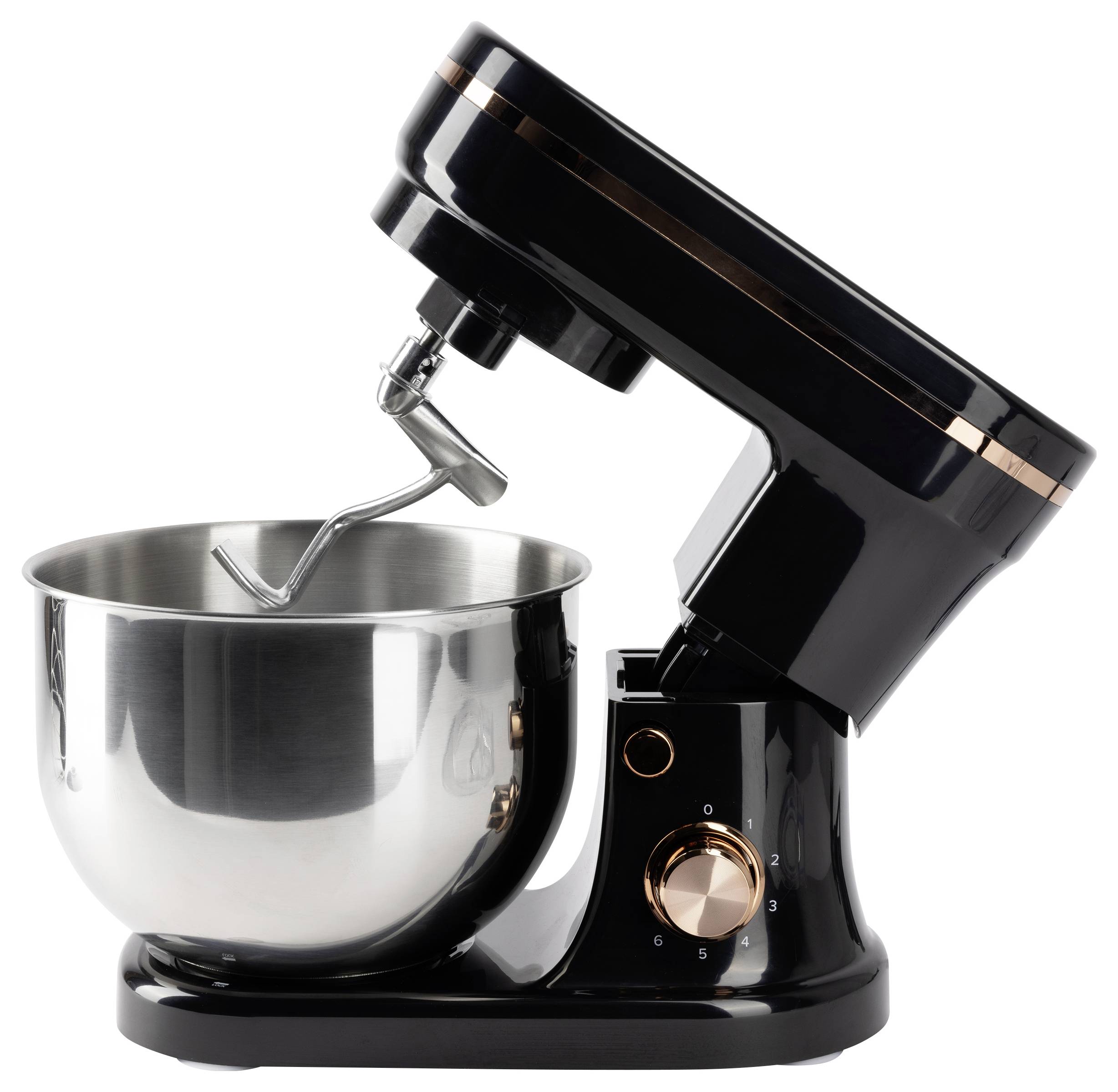 Bergner BG-50055-CP Knetmaschine 1200W Schwarz, Silber