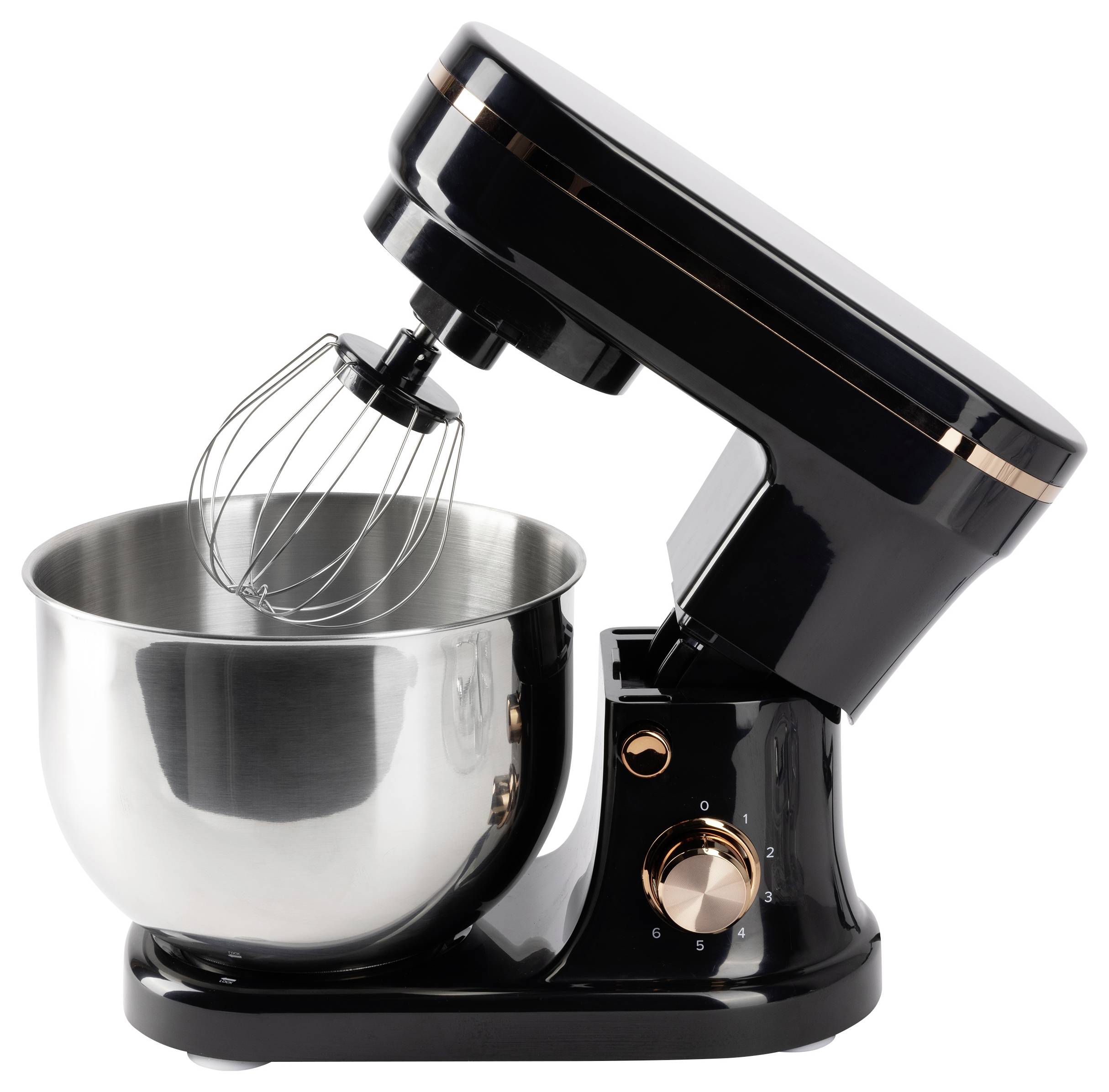 Bergner BG-50055-CP Knetmaschine 1200W Schwarz, Silber