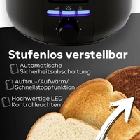 Clatronic TA 3802 4-Scheiben-Toaster Schwarz Clatronic TA 3802 4-Scheiben-Toaster Schwarz