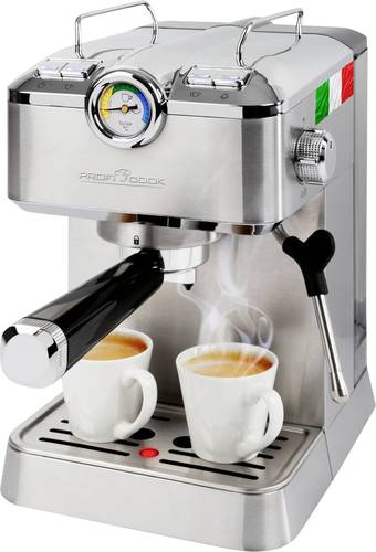 Profi Cook PC-ES/KA 1267 INOX Espressomaschine Edelstahl mit Milchaufschäumdüse