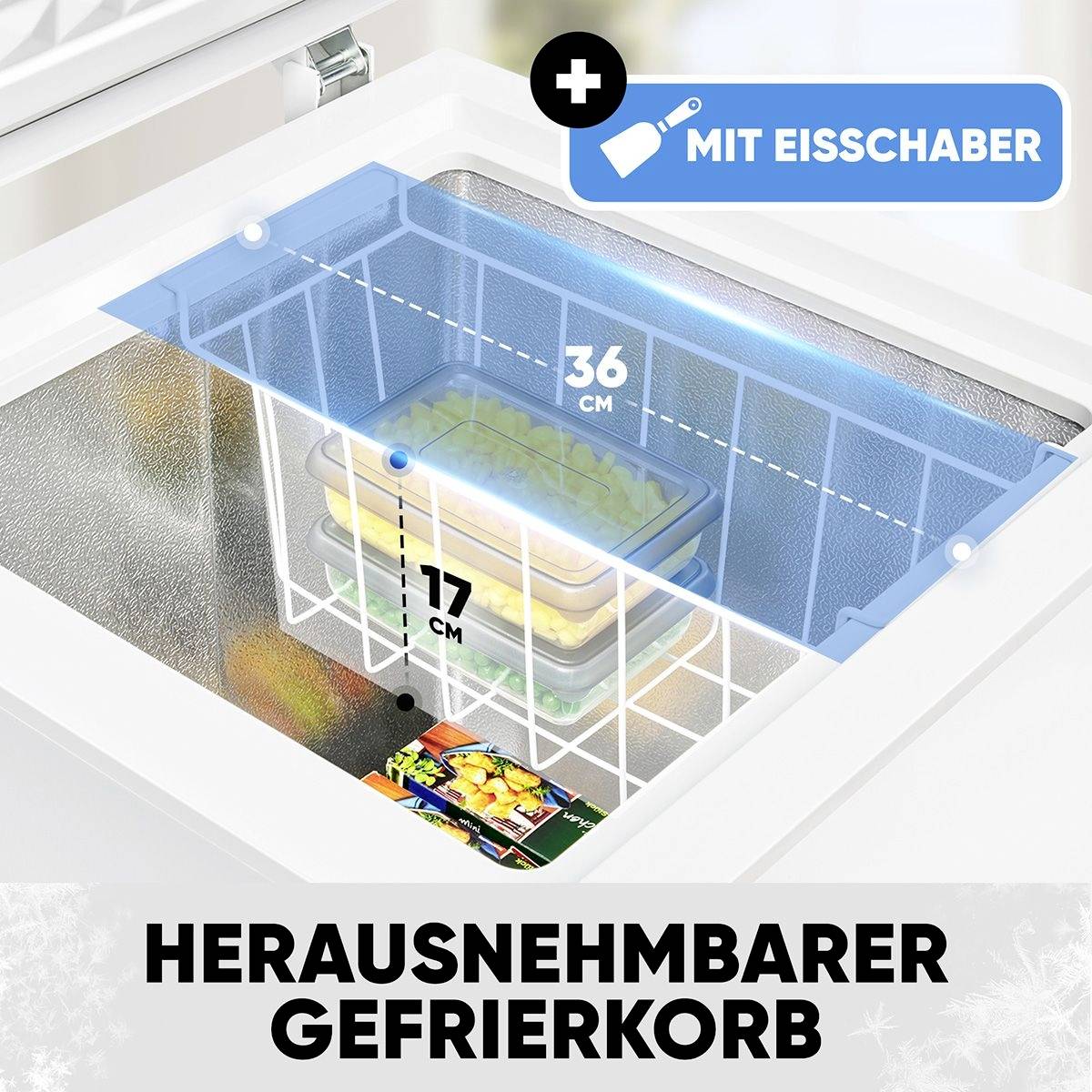 Bomann GT 7355 Gefriertruhe weiß Gefriertruhe EEK: D (A - G) 100 l Standgerät Weiß