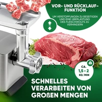 Profi Cook PC-FW 1272 501272 Fleischwolf 1200W Profi Cook PC-FW 1272 501272 Fleischwolf 1200W