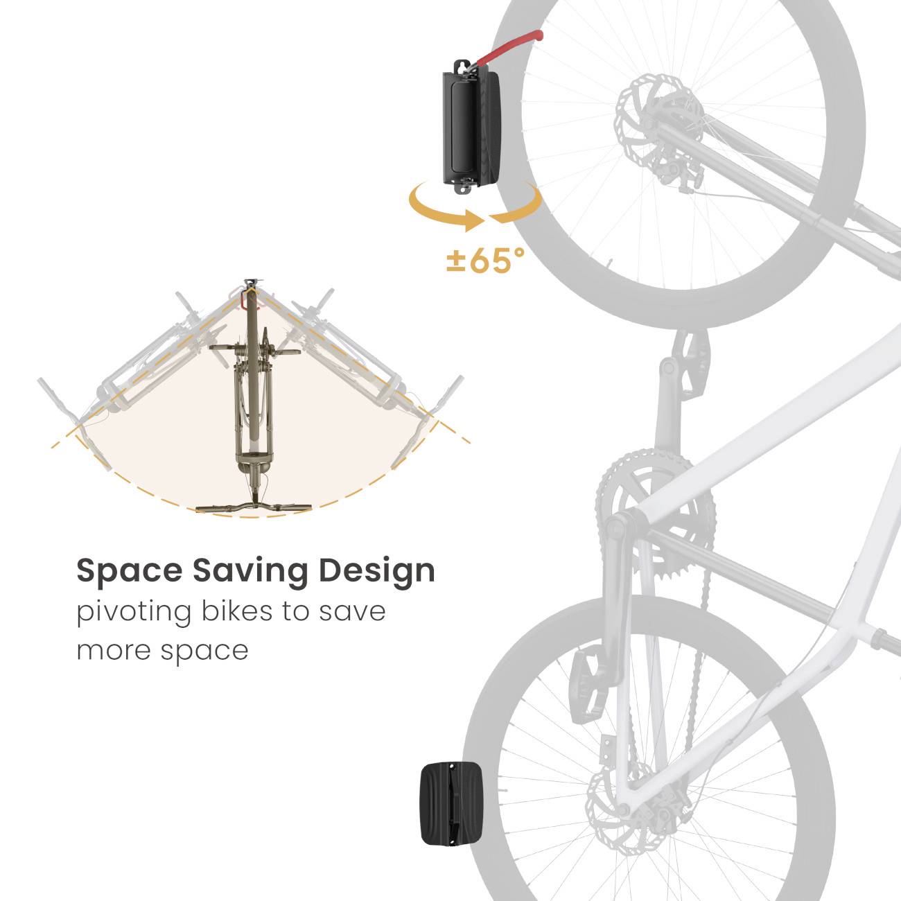 My Wall HR10L Fahrrad-Wandhalterung Schwarz