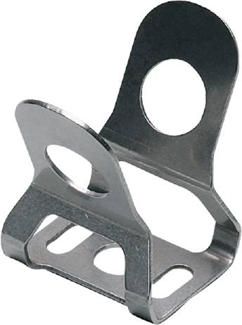 Metallverbindungsstück mit mehreren Löchern und Flügeln zur Unterstützung von strukturellen Verbindungen in Rahmen oder Fahrzeugen.