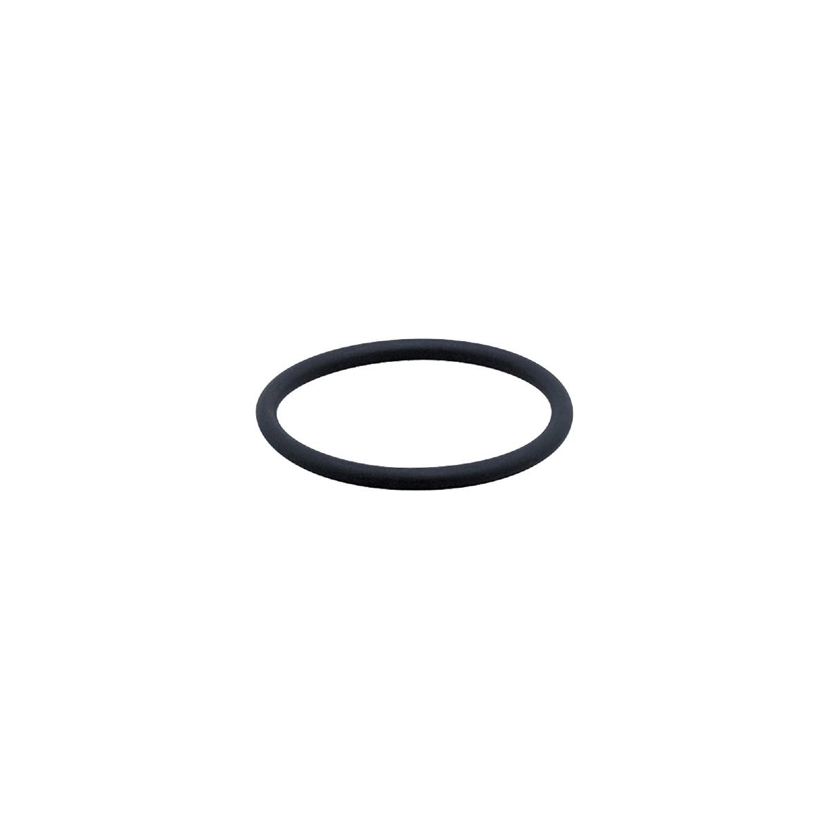 Ein einfacher schwarzer Ring auf schwarzem Hintergrund.