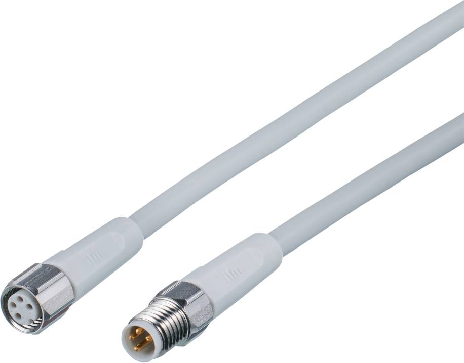 Zwei Koaxialkabel mit Steckverbindern, verwendet für Signalübertragungen in elektronischen Geräten und Netzwerken.