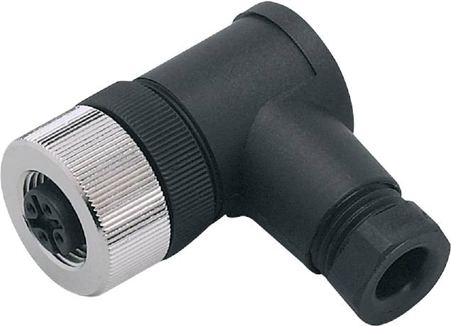 Nahaufnahme eines schwarzen Sanitärventils mit silberner Drehkappe, geeignet für Rohrverbindungen.