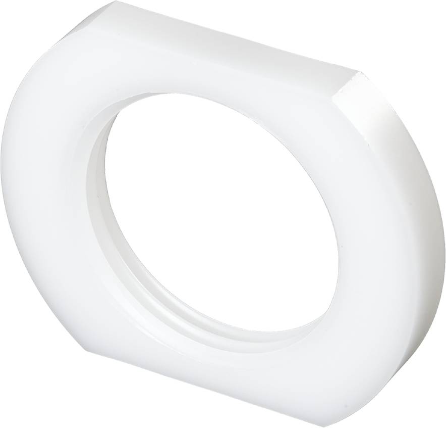 Ein rundes, transparentes Klebeband, teilweise entrollt, liegt auf einem weißen Hintergrund.
