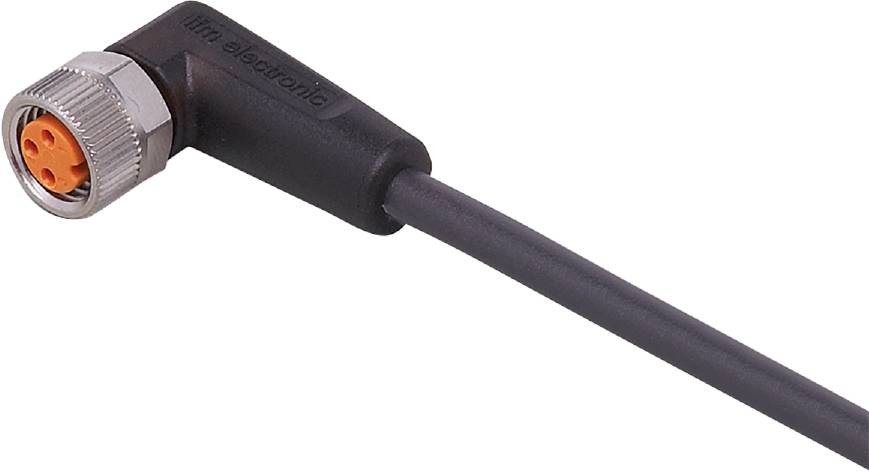 Ein schwarzes Kabel mit einem Stecker, teilweise sichtbar.