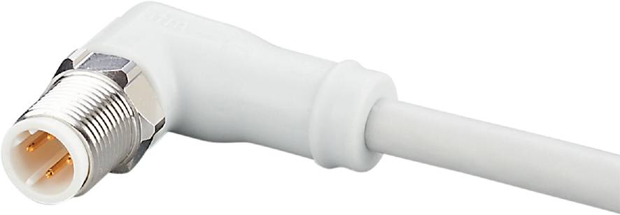 Ein weißer Plastikstift mit abgerundeter Spitze und glatter Oberfläche.