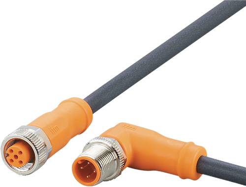 Ifm Electronic EVC732 Verbindungsleitung Stecker, gewinkelt, Buchse, gerade 1m Polzahl Sensoren: 4,
