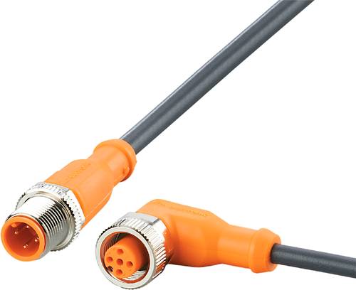 Ifm Electronic EVC101 Verbindungsleitung Stecker, gerade, Buchse, gewinkelt 3m Polzahl Sensoren: 4,