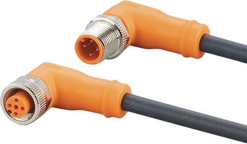 Ifm Electronic EVC740 Verbindungsleitung Stecker, gewinkelt, Buchse, gewinkelt 2m Polzahl Sensoren:
