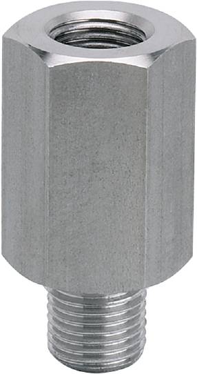 Zylinderförmiges Objekt aus grauem Metall mit glatter Oberfläche.
