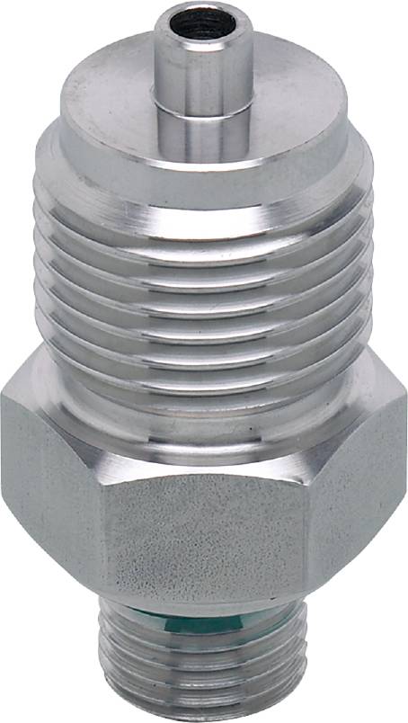 Metallschraube mit sechseckigem Kopf und geripptem Schaft. Sie erscheint silberfarben und ist auf einen neutralen Hintergrund platziert.