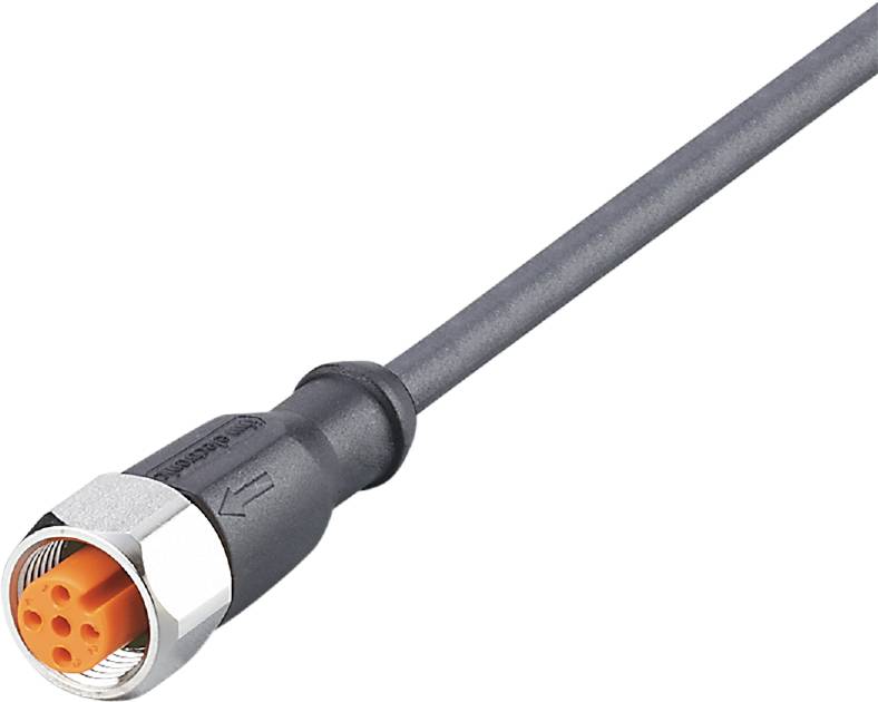 Ein schwarzes Koaxialkabel mit einem F-Stecker, üblicherweise für Kabelanschlüsse und Satellitensysteme verwendet.