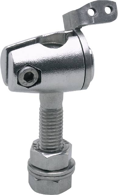 Metallverbindungselement mit Schraube und Sechskantkopf, zeigt Details der Form und Funktion mechanischer Verbindungsteile.