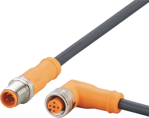 Ifm Electronic EVC728 Verbindungsleitung Stecker, gerade, Buchse, gewinkelt 10m Polzahl Sensoren: 4,