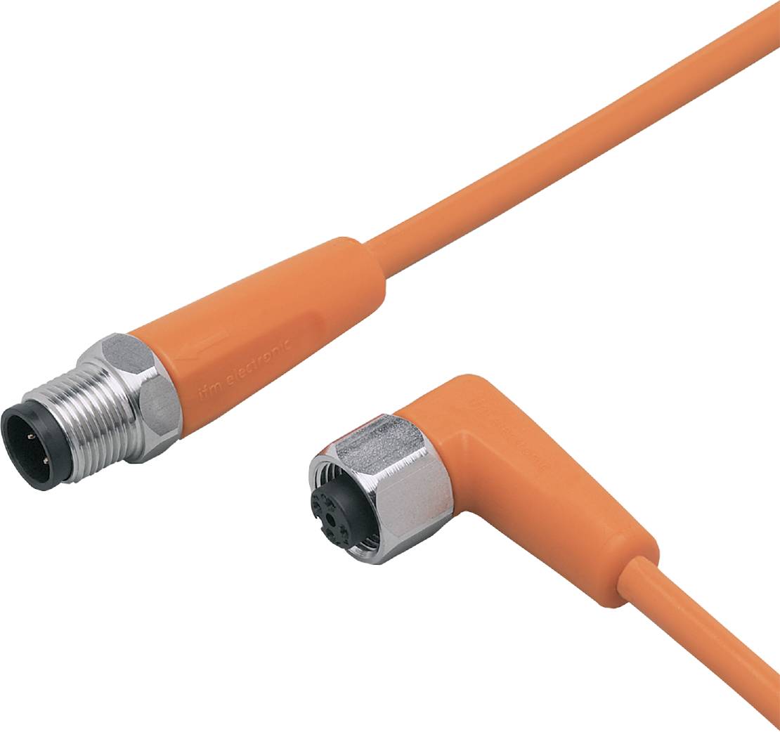 Ifm Electronic EVT033 Verbindungsleitung Stecker, gerade, Buchse, gewinkelt 10m Polzahl Sensoren: 3, 5 1St.