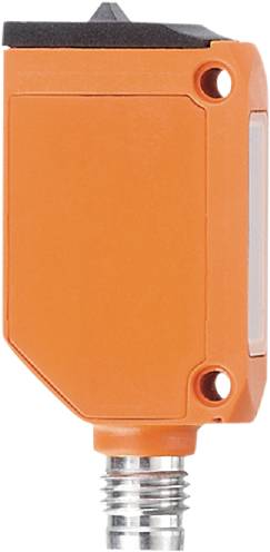 Ein orangefarbener quadratischer Gegenstand mit abgerundeten Kanten. Rechts befindet sich ein kleiner, runder Lochöffner.